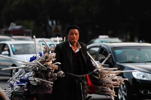 Shanghai, scene di vita quotidiana lavorare in cina