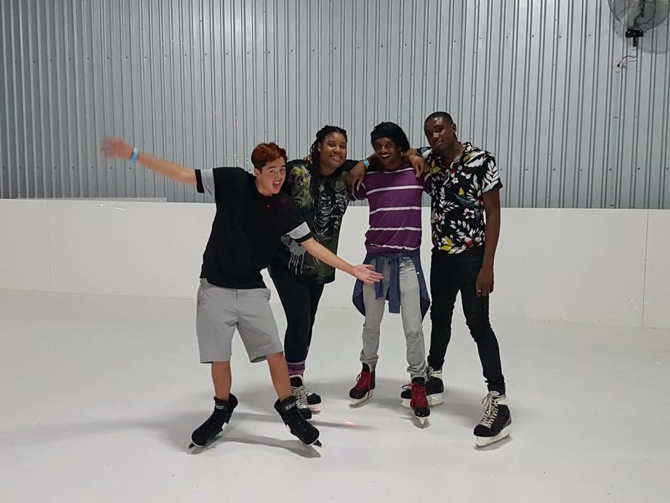 Paolo Carraro pista sul ghiaccio caraibi