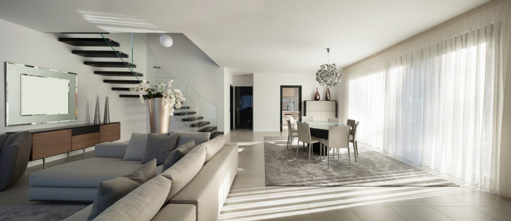 Interior of a modern apartment, comfortable living room