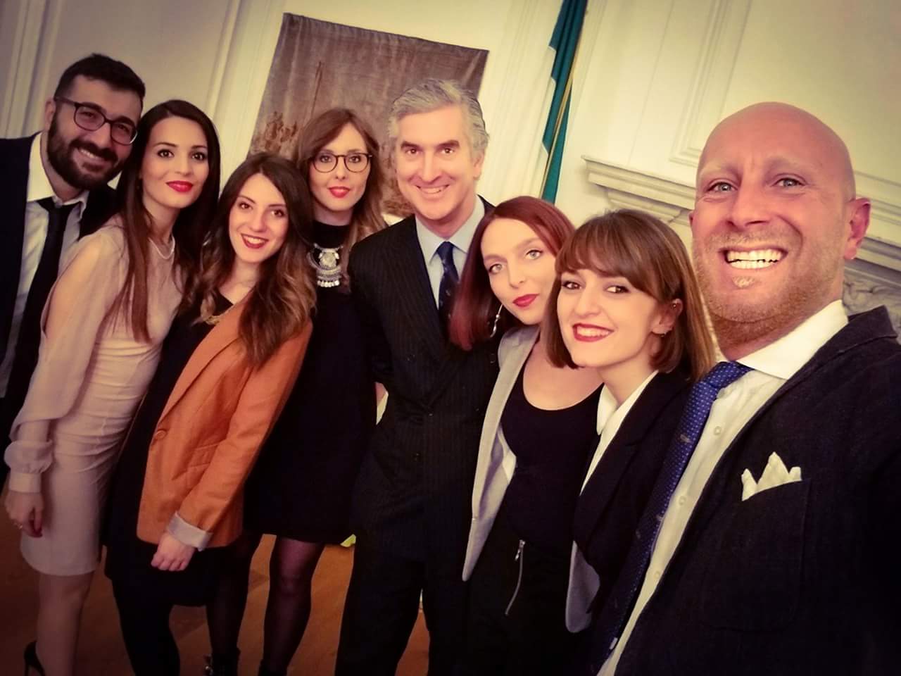 Studenti con Marfé e Console