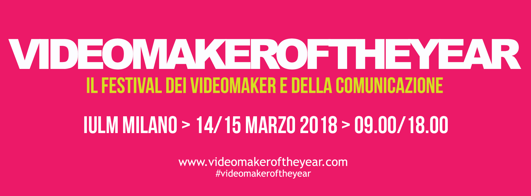 Videomaker of the Year: il primo evento in Italia dedicato ai Videomaker 