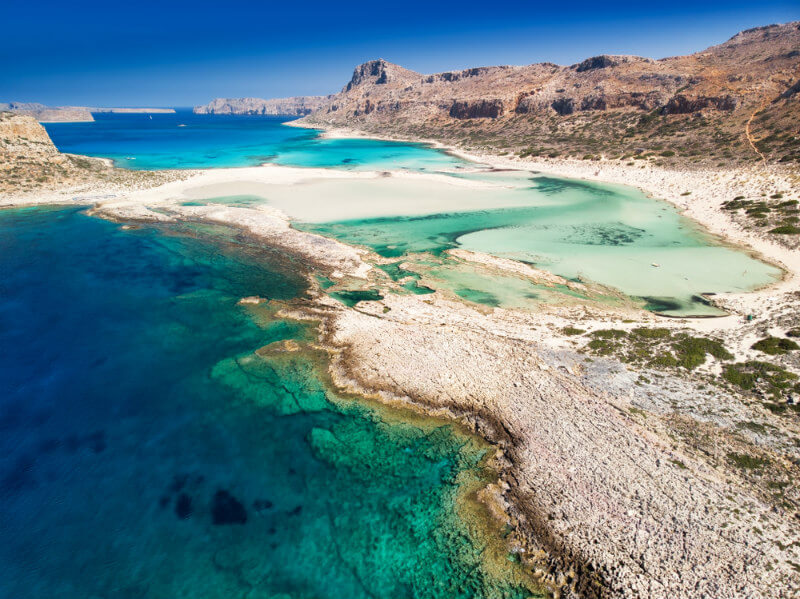 spiaggia balos lagoon, creta - spiagge più belle del mondo