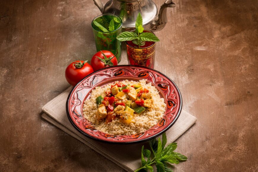 Ricetta del cous cous di pollo e verdure