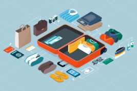 Kit da viaggio per l’aereo