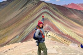 Ania Baldoni zaino in spalla