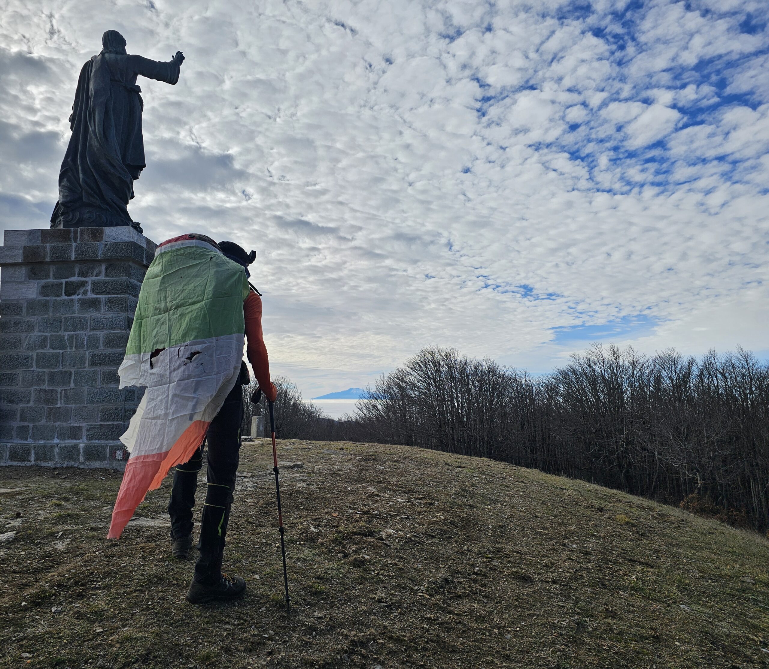 Oscar Danielli giro d'Italia a piedi