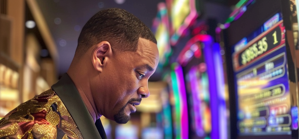 Slot machine con la classica leva e i simboli tradizionali