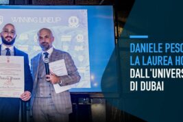 Daniele Pescara riceve la laurea honoris causa dell’Università ISFOA di Dubai