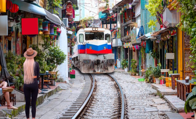 Train Street Hanoi Vietnam