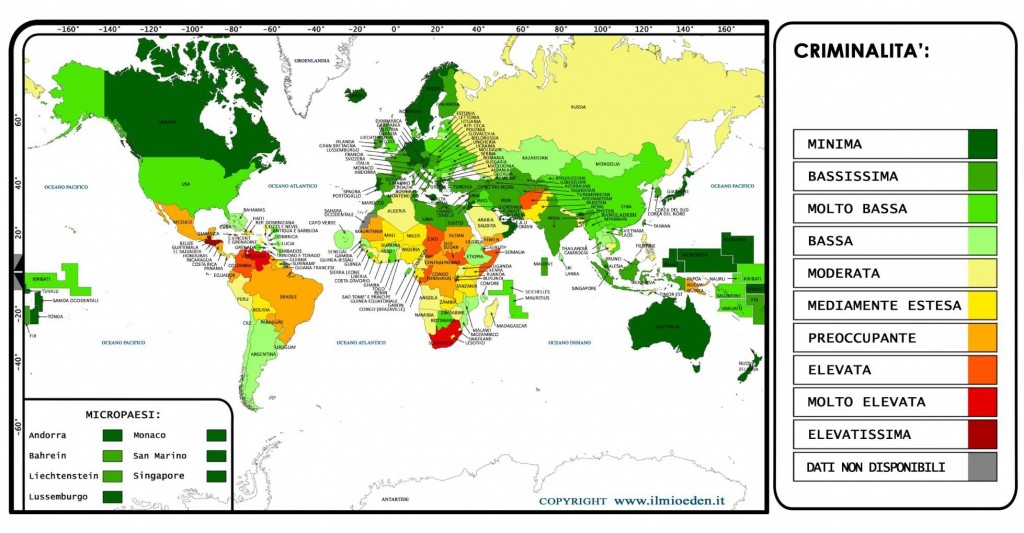criminalità nel mondo